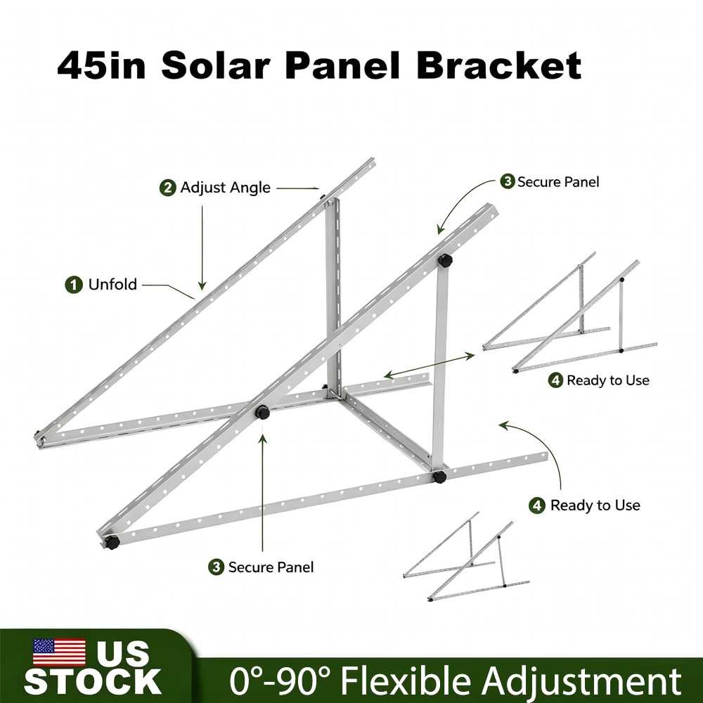 45in Solar Panel Ground Mounti - Solar Panel Tilt Mount review and price
