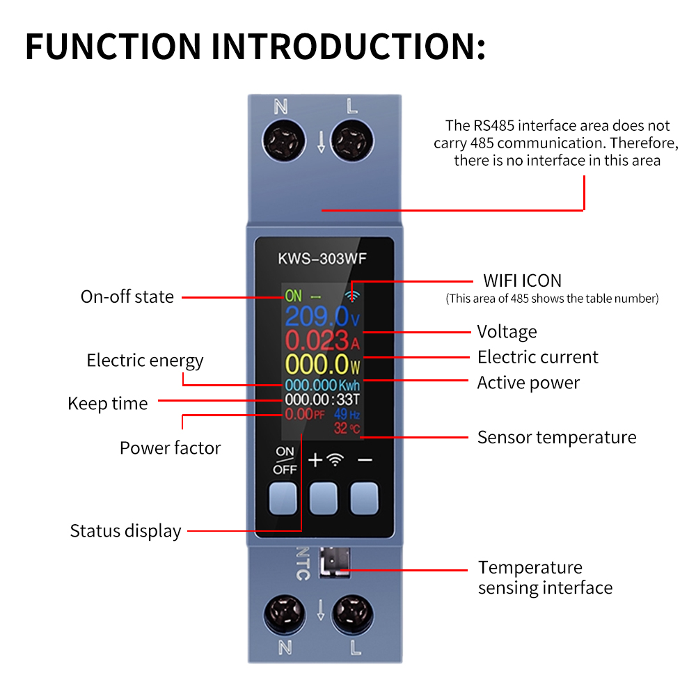 KWS-303 Tuya WiFi Power Meter  - Energy Meter Bidirectional review and price