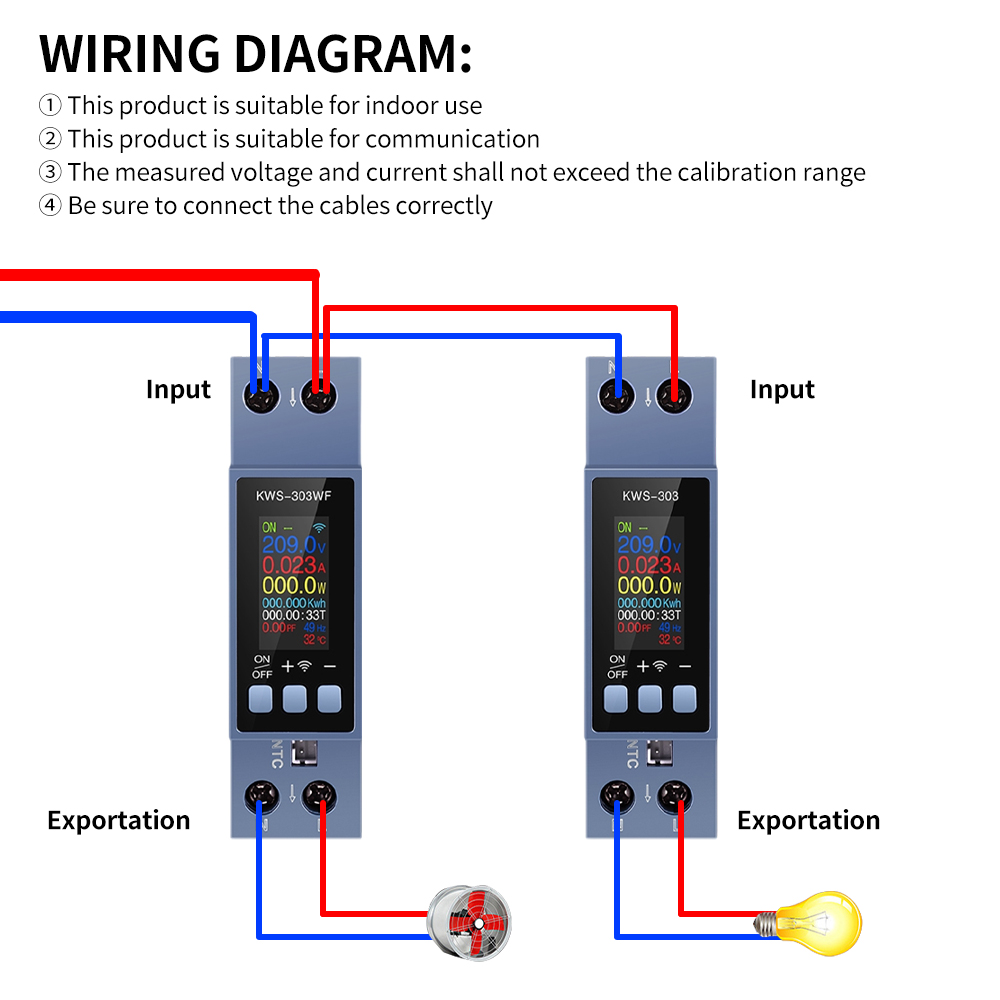 KWS-303 Tuya WiFi Power Meter  - Energy Meter Bidirectional review and price
