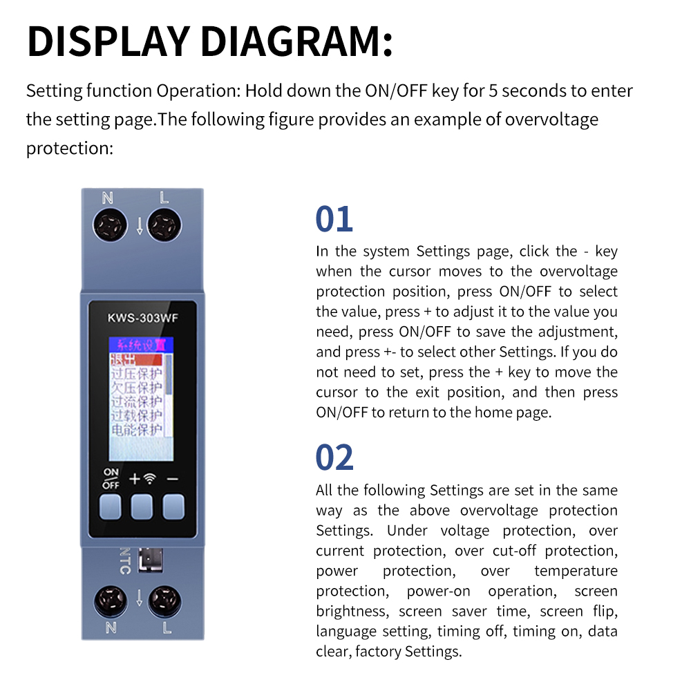 KWS-303 Tuya WiFi Power Meter  - Energy Meter Bidirectional review and price