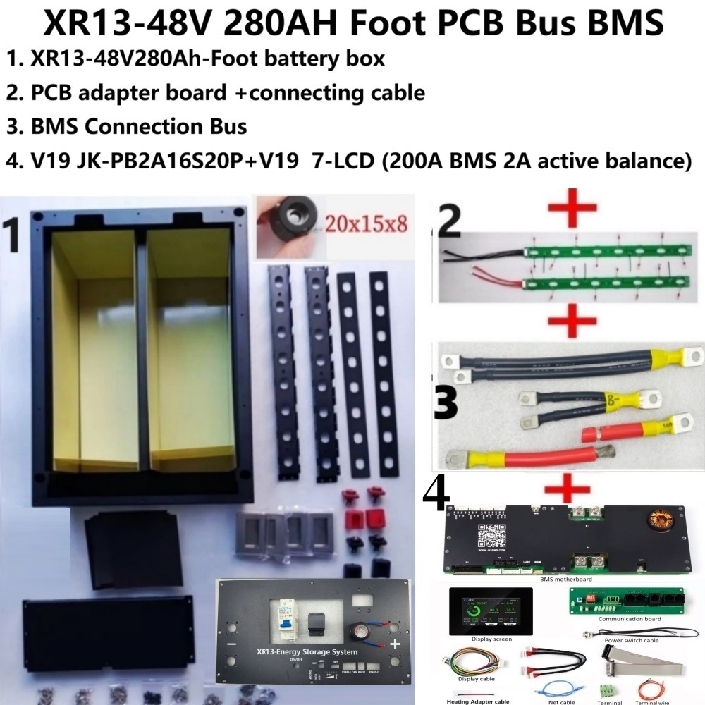 XR13 16S 51.2V  7 inch LCD JK  - Renewable Energy Kits review and price