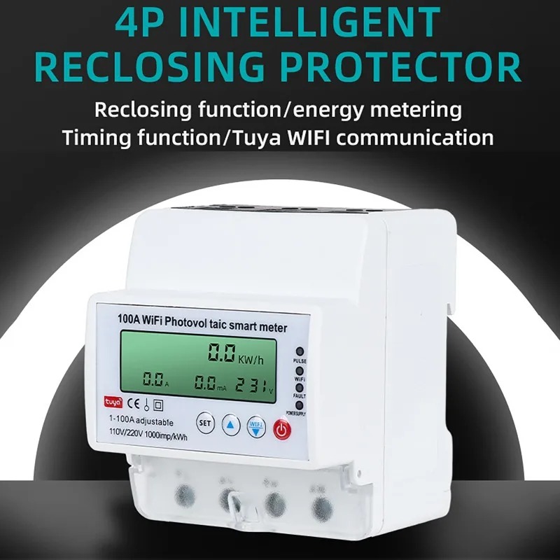 4P 1-100A WiFi Photovoltaic Sm - Energy Meter Bidirectional review and price