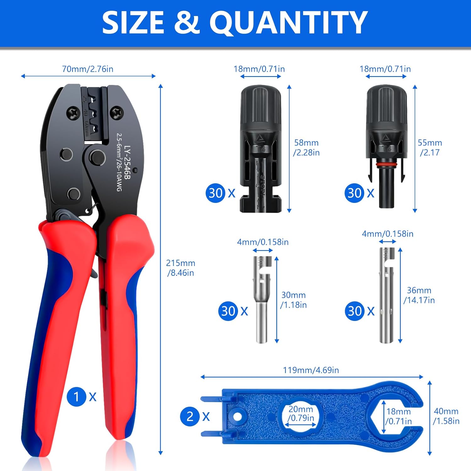 60PCS Solar Panel Connector Ki - Renewable Energy Kits review and price