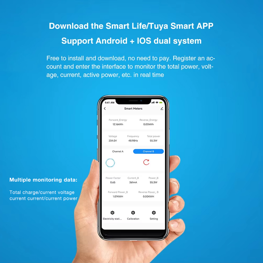 WiFi Tuya Smart Life Digital E - Energy Meter Bidirectional review and price