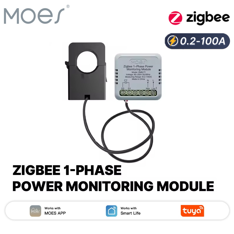 MOES Tuya Zigbee Smart 1-Phase - Energy Meter Bidirectional review and price