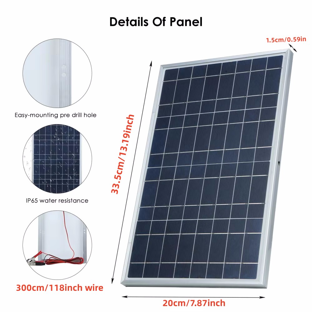 35W Solar Panel Kit Complete 1 - Renewable Energy Kits review and price