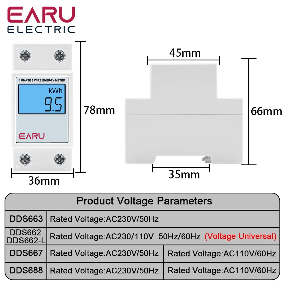 Single Phase LCD Digital Energ - Energy Meter Bidirectional review and price
