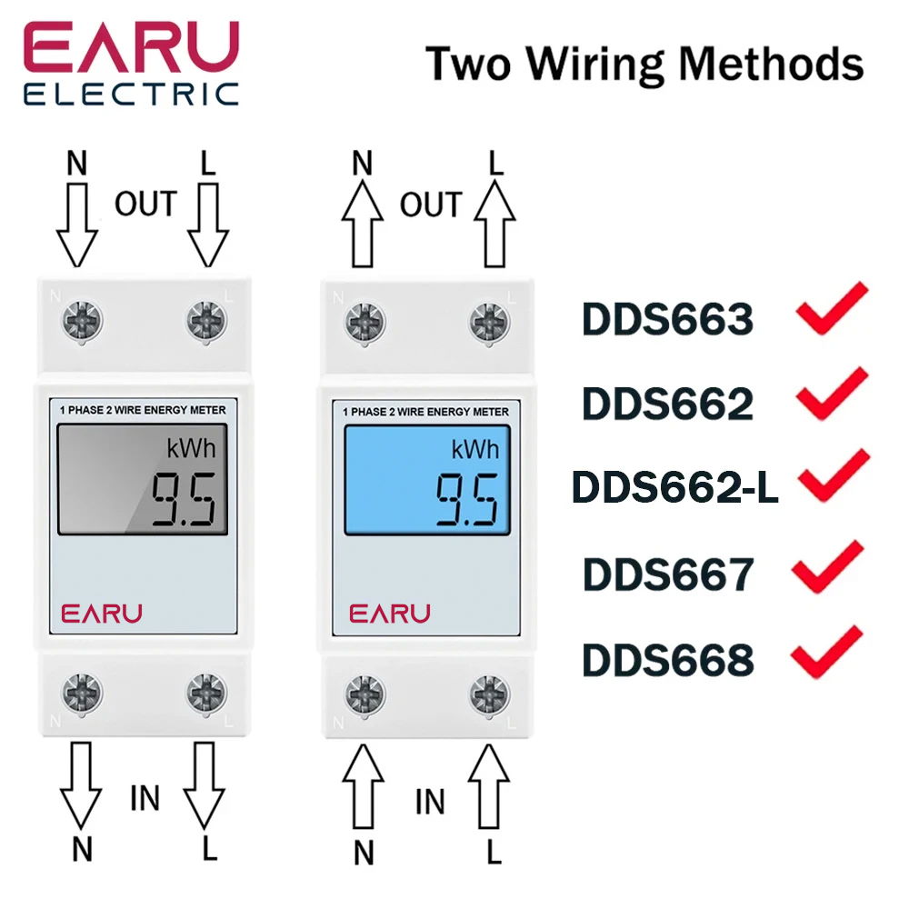 Single Phase LCD Digital Energ - Energy Meter Bidirectional review and price