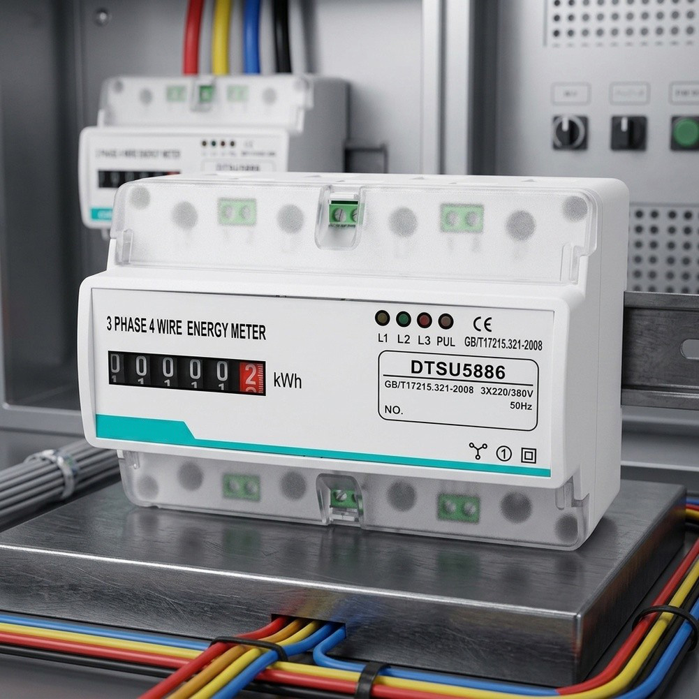 3-Phase 4-Wire 100A Rail-Mount - Energy Meter Bidirectional review and price