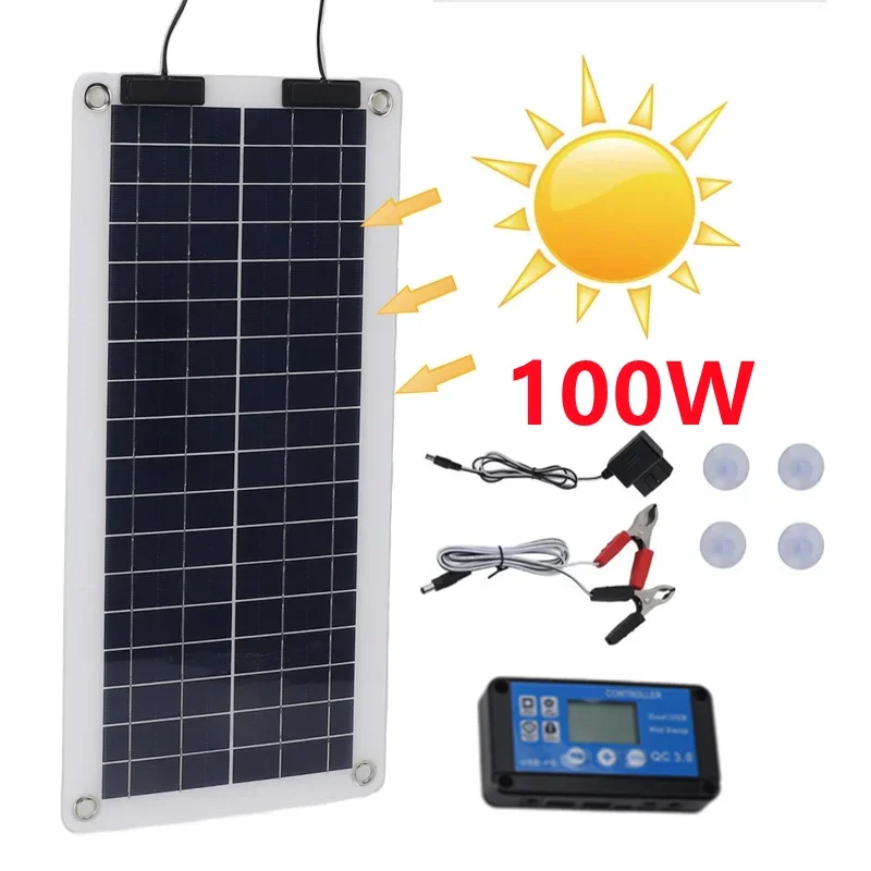 100W Solar Panel Charger Water - Renewable Energy Kits review and price