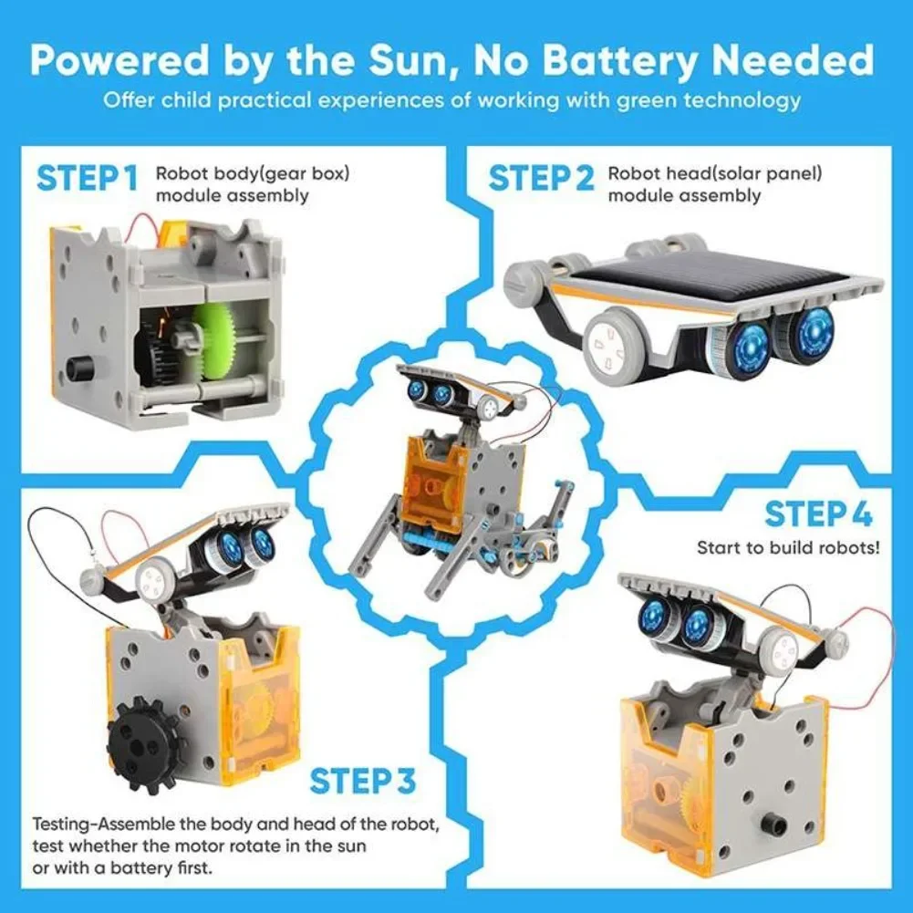 13 in 1 Solar Powered Robot Sc - Renewable Energy Kits review and price