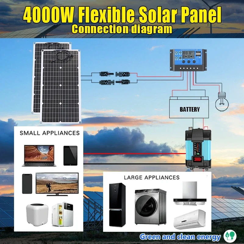4000W Solar Panel Kit 12V To 1 - Renewable Energy Kits review and price