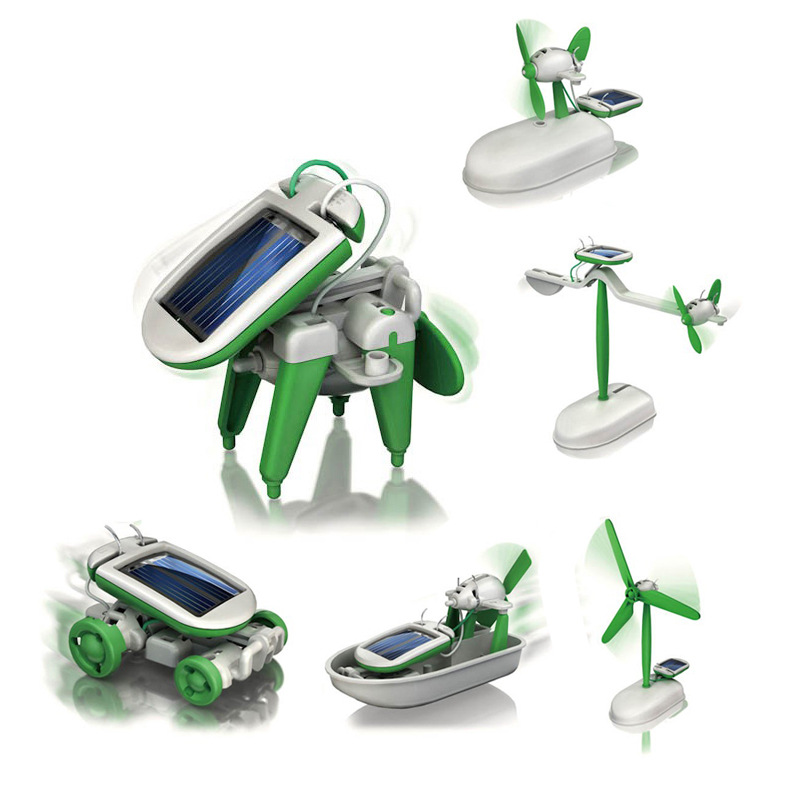 6-In-1 Solar-Power Robot Kit A - Renewable Energy Kits review and price