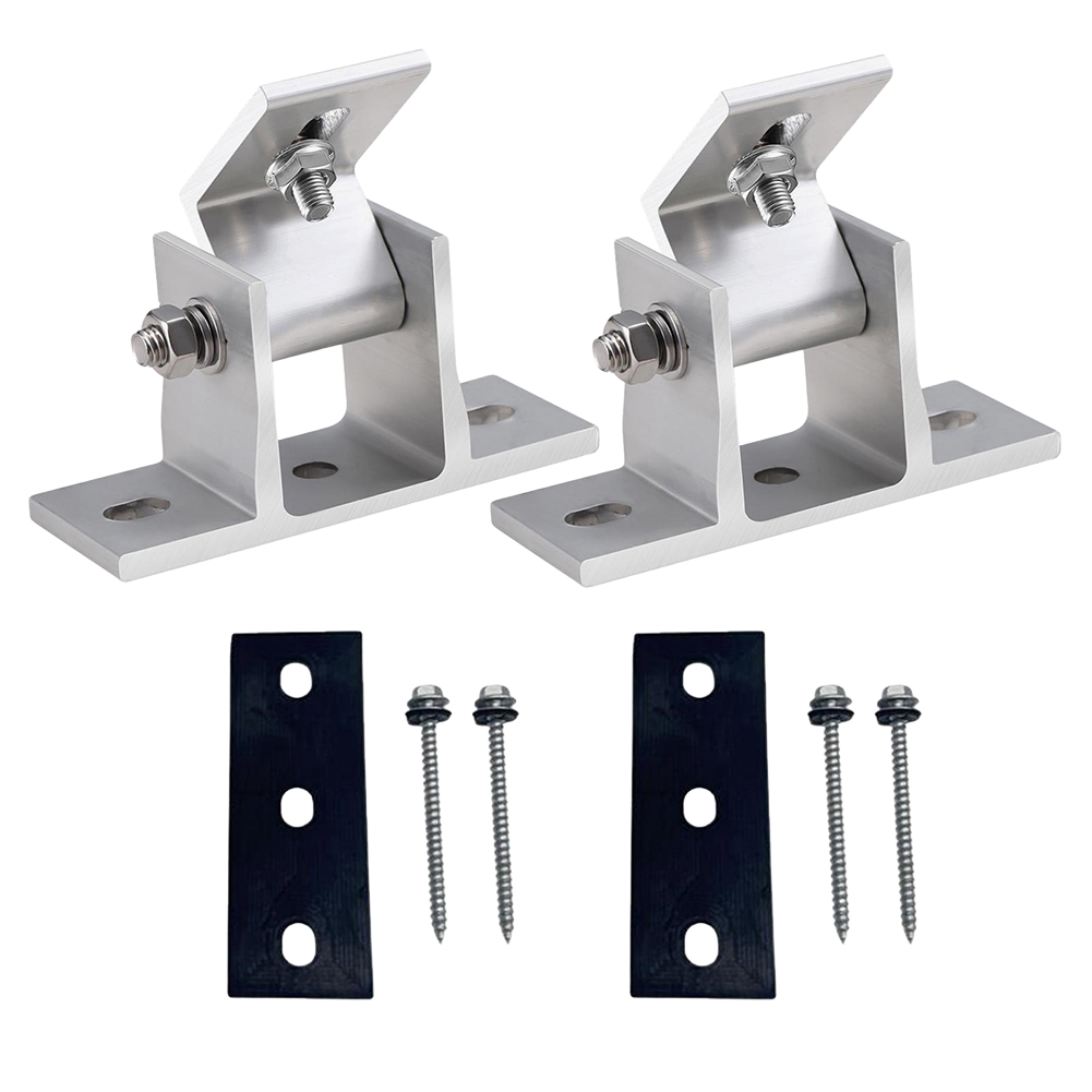 2 Pcs Aluminum Solar Panel Bra - Solar Panel Tilt Mount review and price